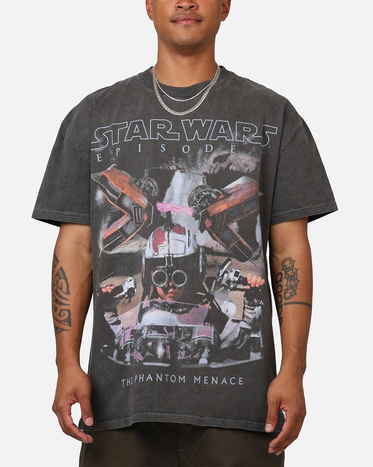 Image of Star Wars Episode I '99 Heavyweight Vintage T-Shirt Black Wash