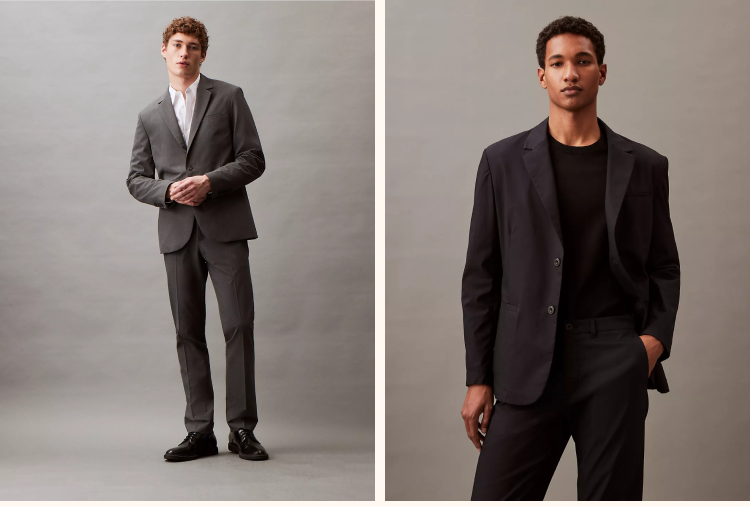 Tailored separates. Crisp shirts. Clean structure.