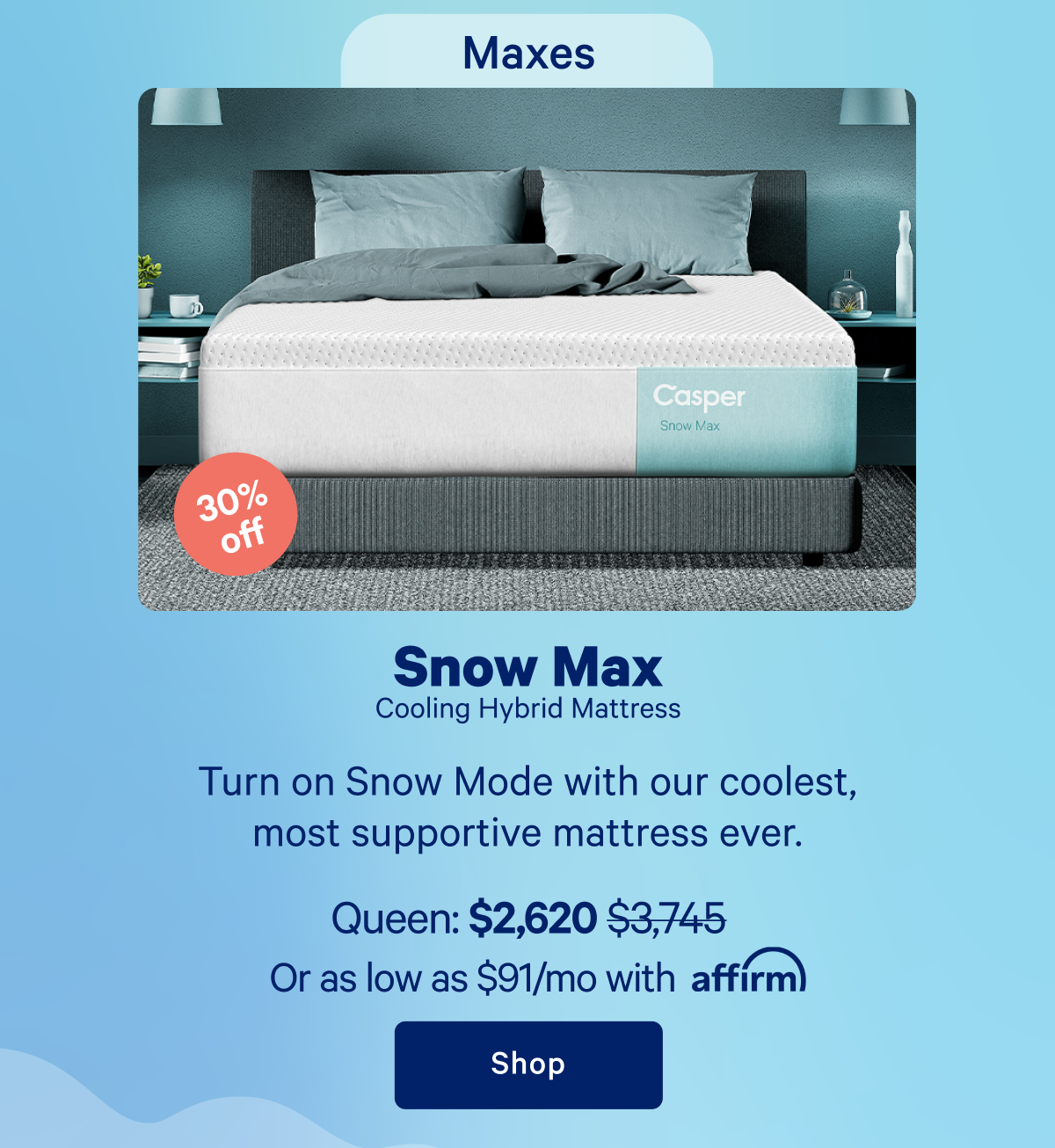 Snow Max Cooling Hybrid Mattress >> Shop >>