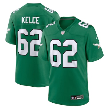 Youth Nike Jason Kelce Kelly Green  Game Jersey