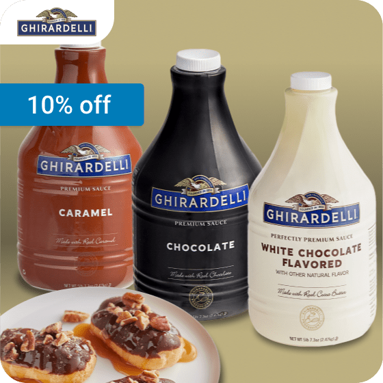 10% off Ghirardelli Premium Sauces