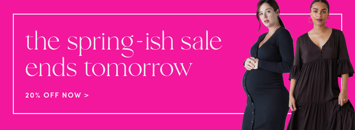 the spring-ish sale end tomorrow