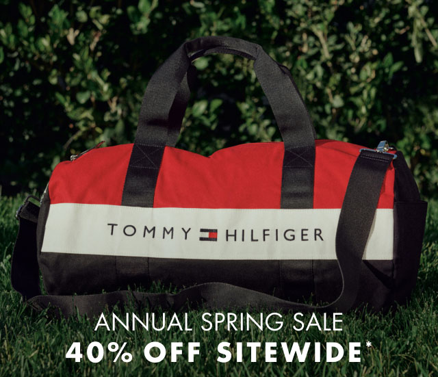 Annual Spring sale                                            40% off sitewide*                                         