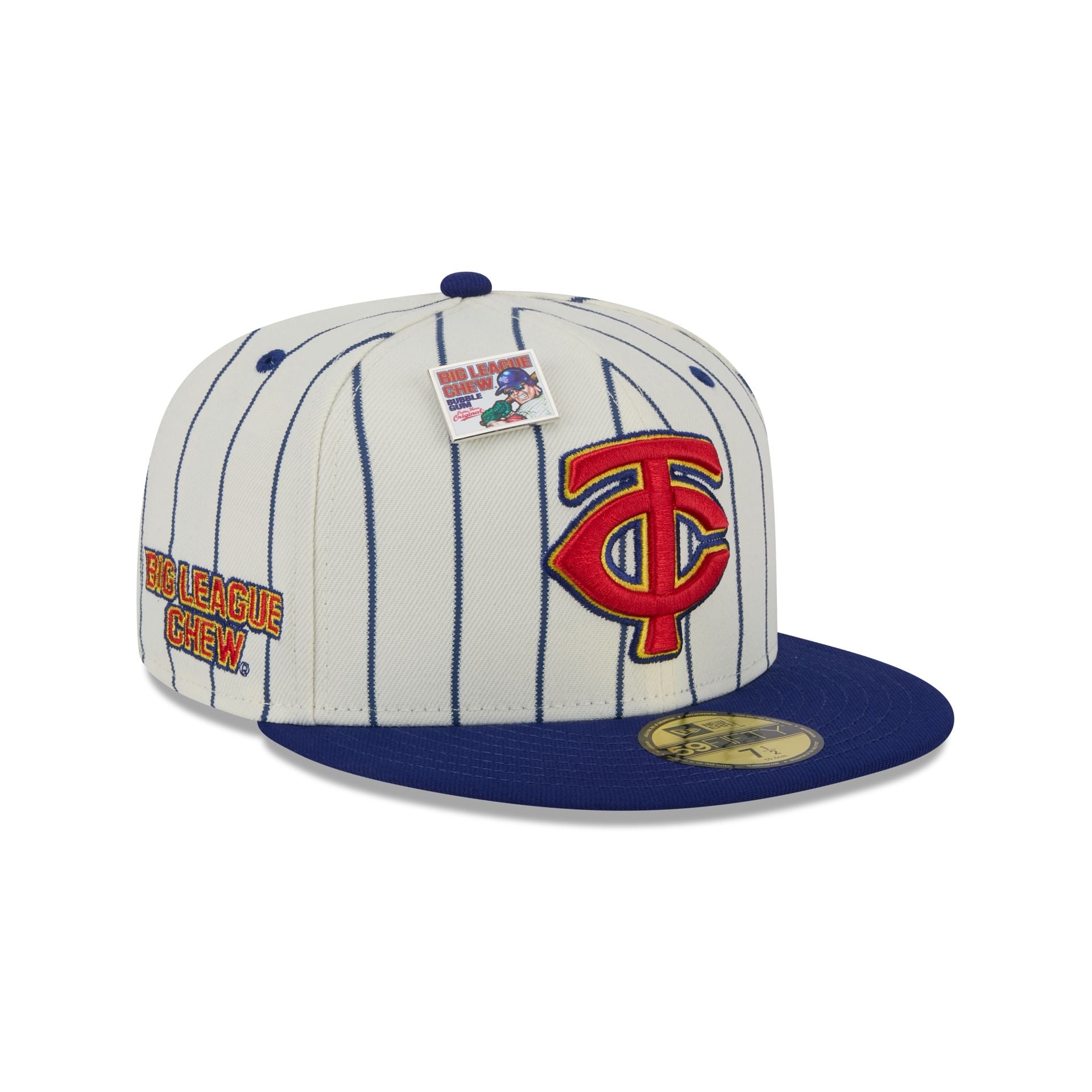 Image of Big League Chew X Minnesota Twins Pinstripe 59FIFTY Fitted Hat