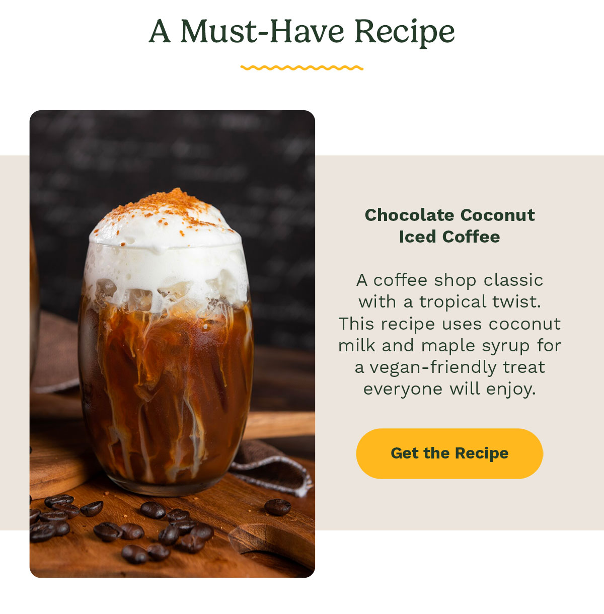 Chocolate Coconut Iced Coffee - Get the Recipe