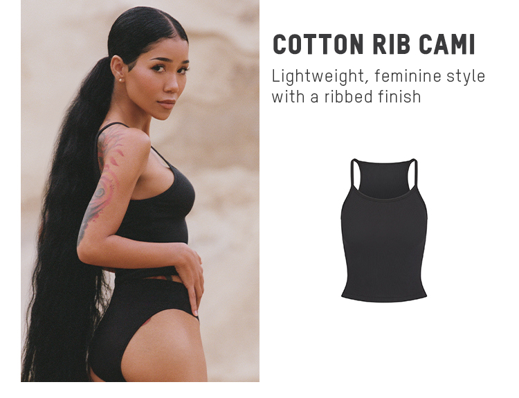 COTTON RIB CAMI