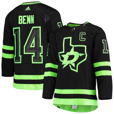  adidas Jamie Benn Black  Alternate Primegreen Authentic Player Jersey