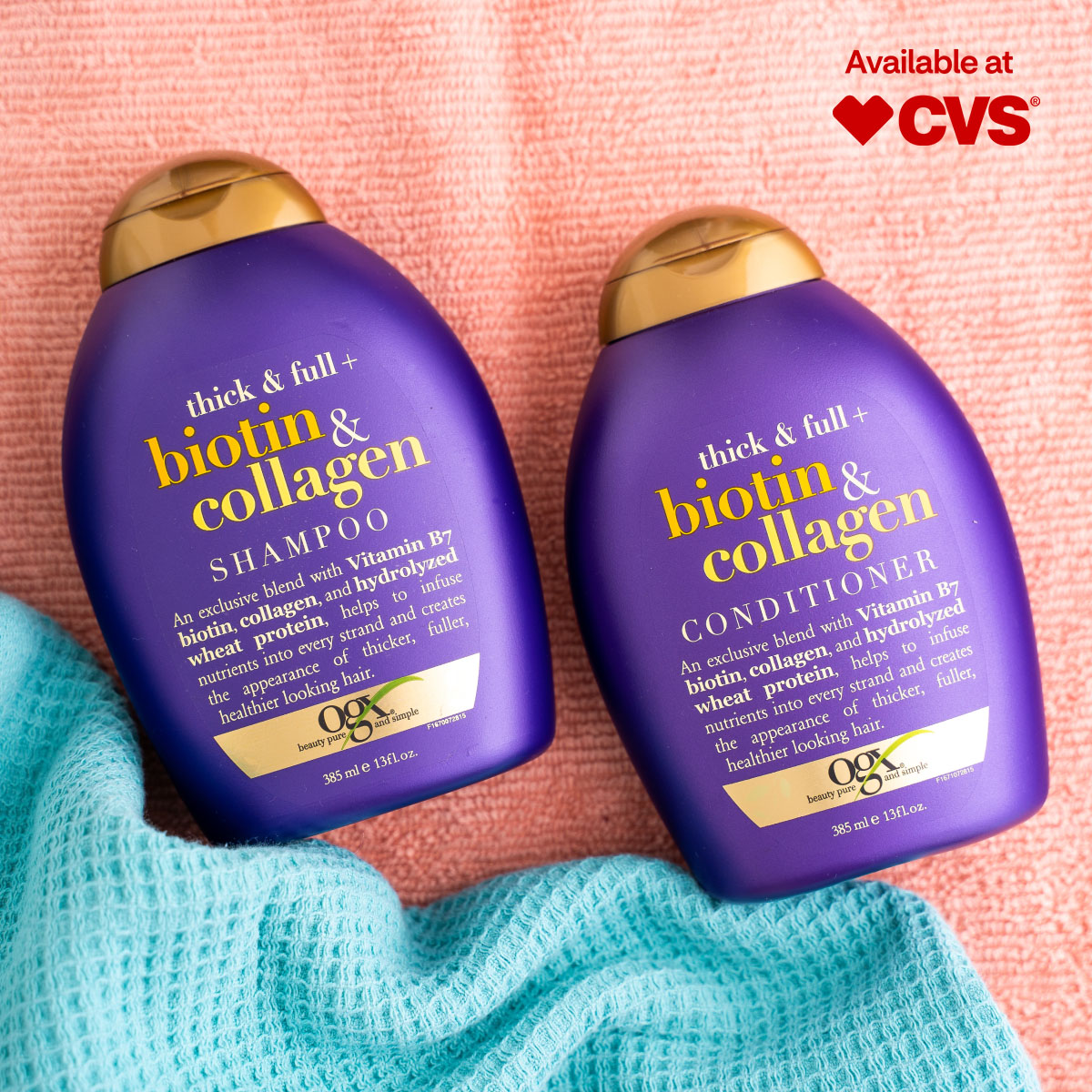 OGX Biotin & Collagen Shampoo and Conditioner