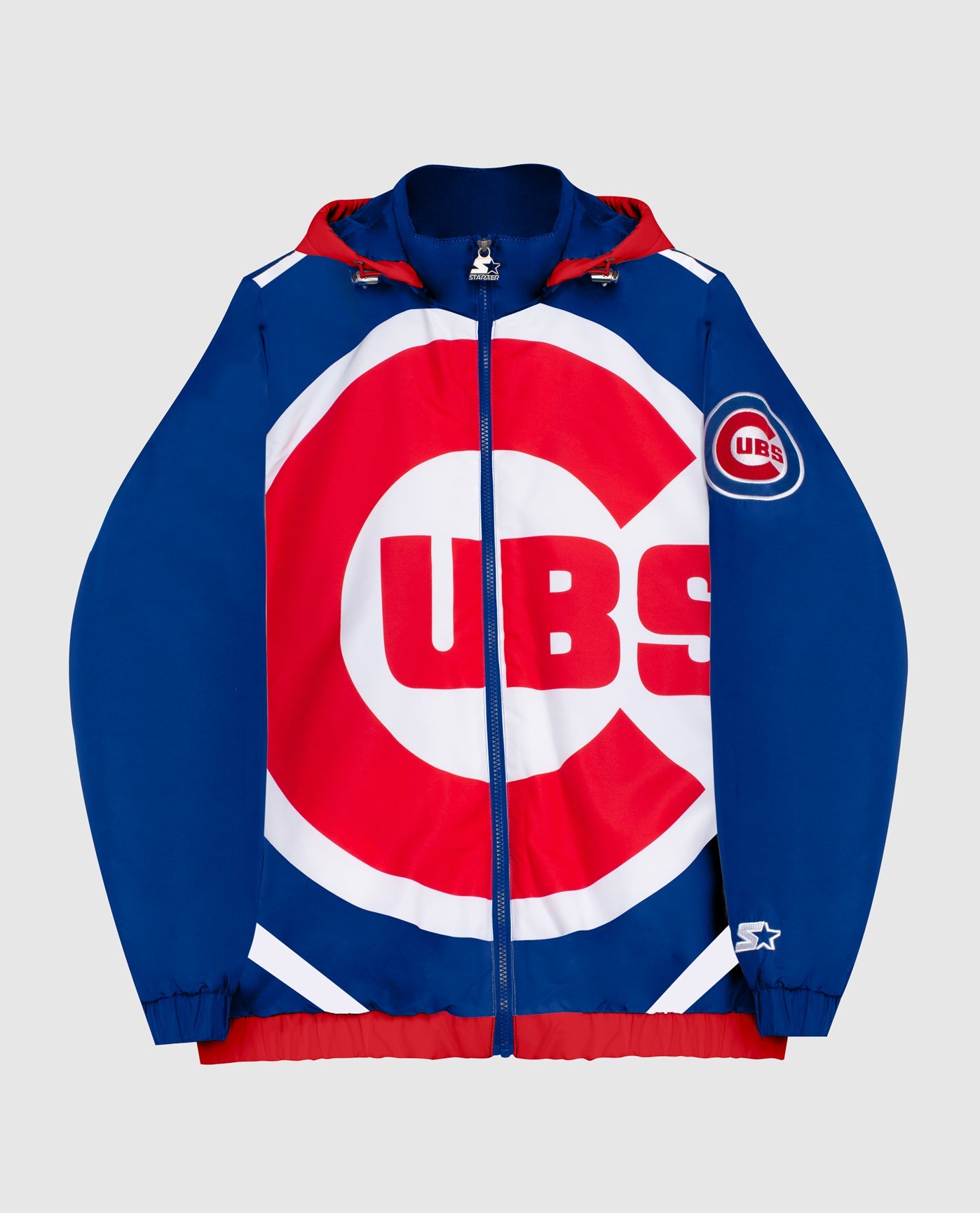 Image of Chicago Cubs Hooded Nylon Full-Zip Jacket