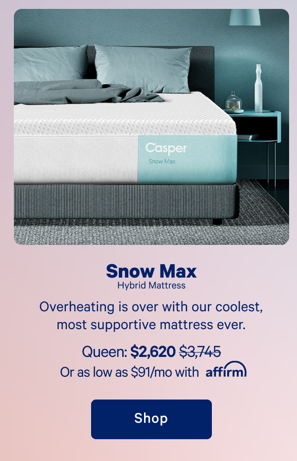 Snow Max Hybrid Mattress >> The best bed for maximum support and cooling. >> Shop >>