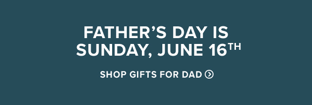 Father's Day Is Sunday, June 16th