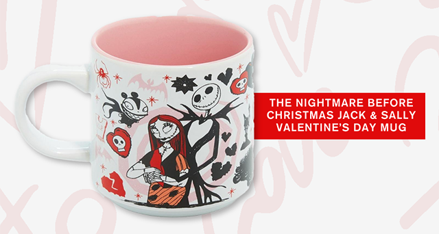 The Nightmare Before Christmas Jack and Sally Valentine's Day Mug