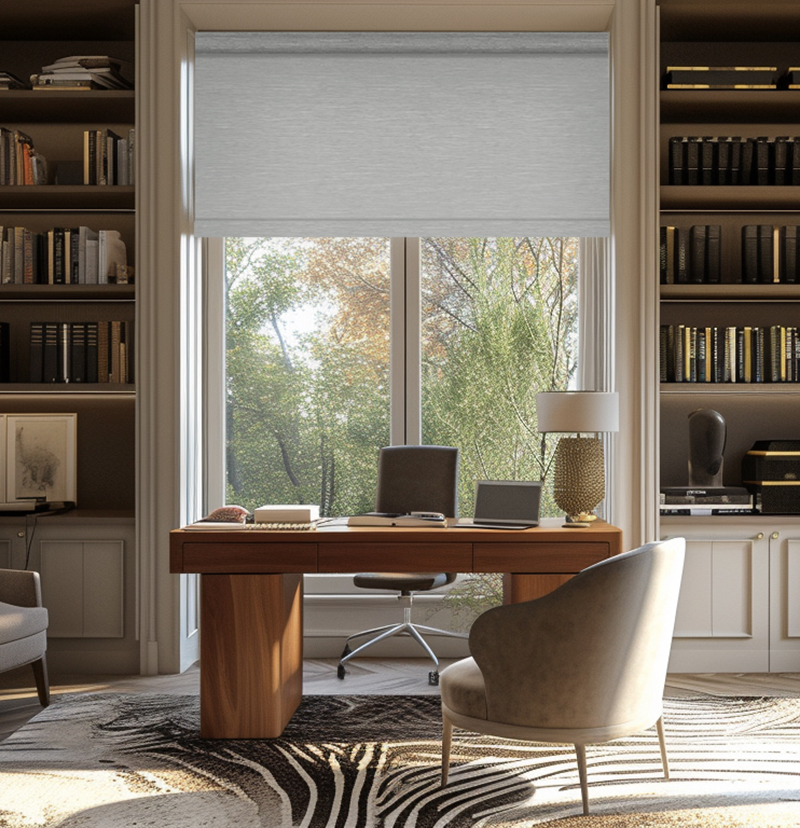 Custom Cowboy Sheer Roller Shades