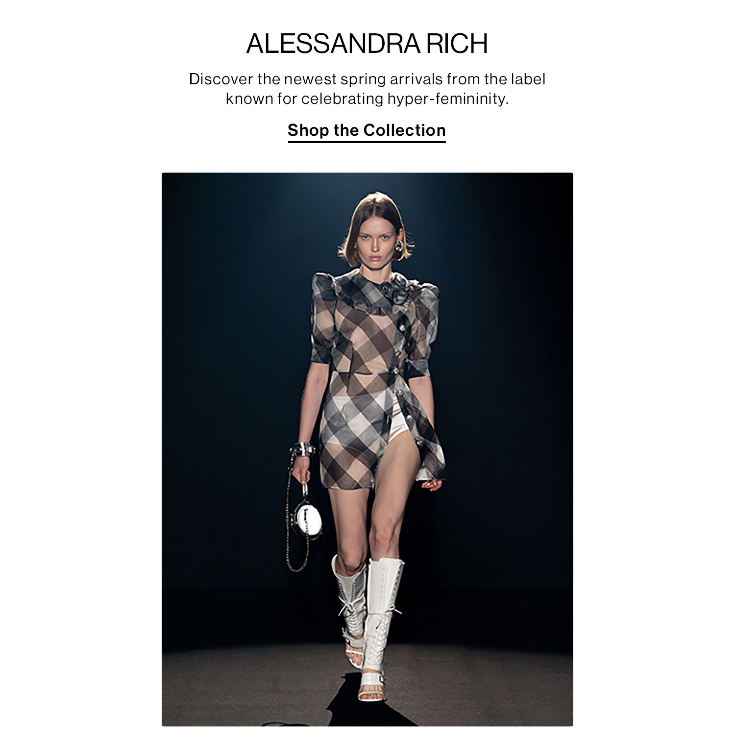 ALESSANDRA RICH. Discover the newest spring arrivals from the label known for celebrating hyper-femininity. Shop the Collection