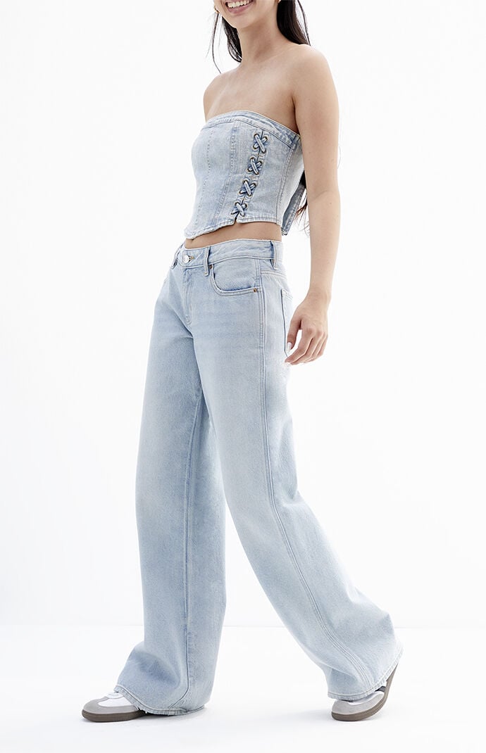 Image: Casey Light Indigo Low Rise Baggy Jeans