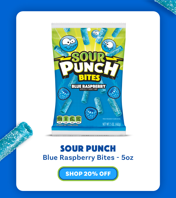 Sour Punch Blue Raspberry Bites - 5oz