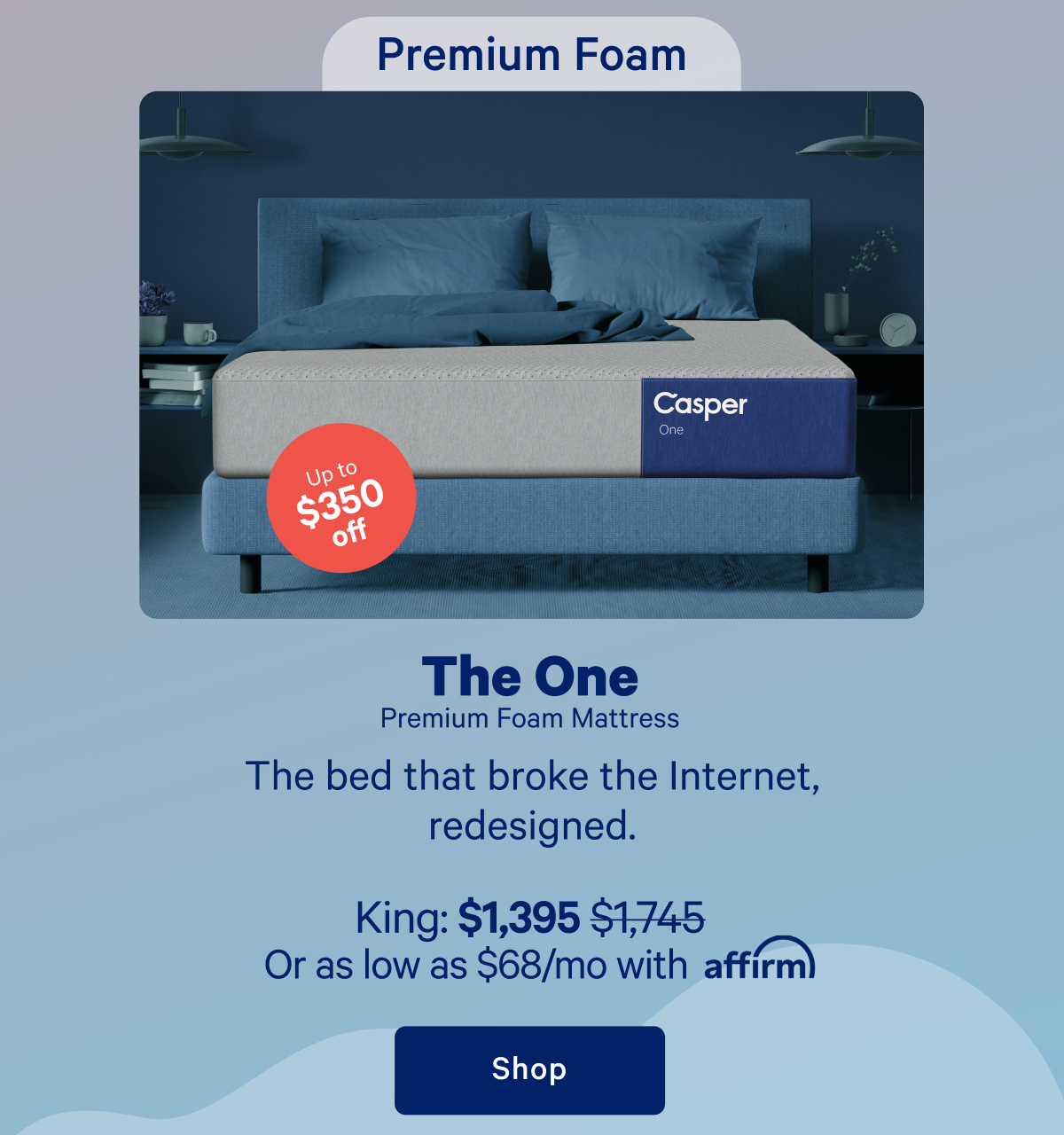 The One Premium Foam Mattress >> Shop >>