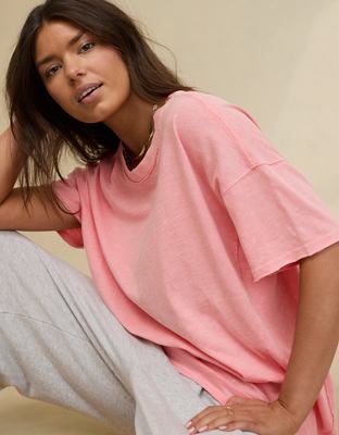 Aerie Crewneck Oversized Boyfriend T-Shirt