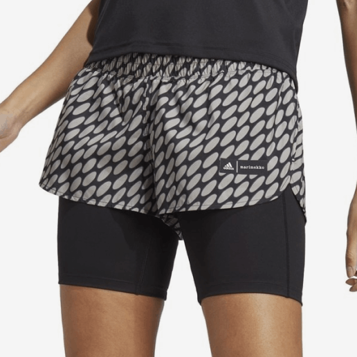 adidas x Marimekko Run Icons Logo 2-in-1 Running Shorts Womens