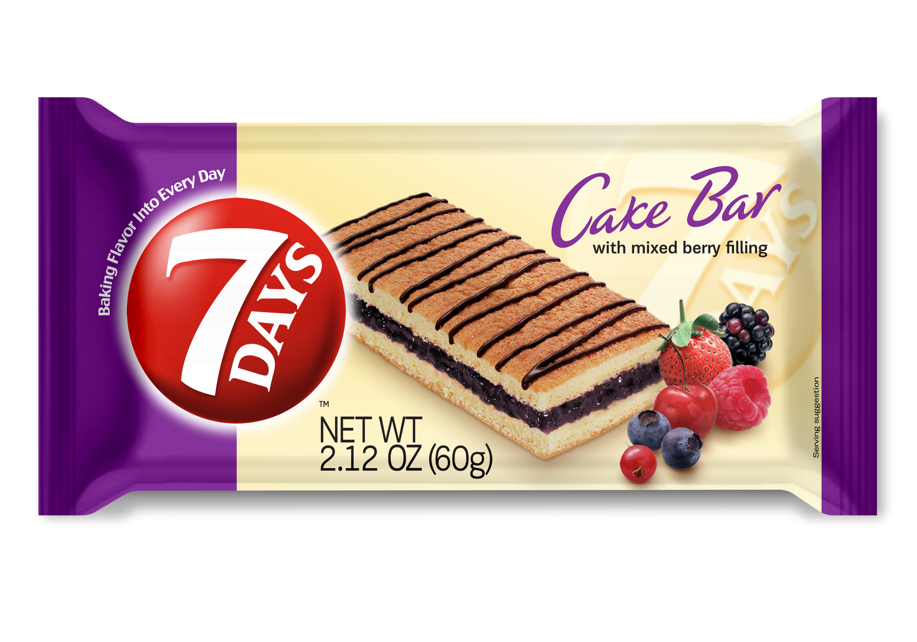 Image of Cake Bars, Mixed Berry Filling (2.12oz, Pack of 16)