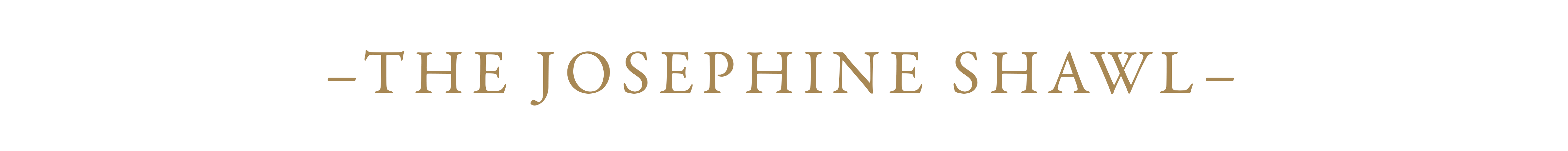 The Josephine Shawl banner