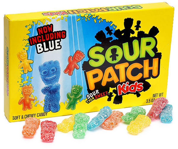 128475 - Sour Patch Kids Candy 3.5-Ounce Packs: 12-Piece Box