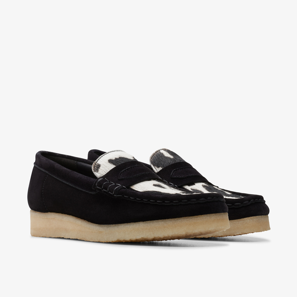 Wallabee Loafer Cow Print Hair On