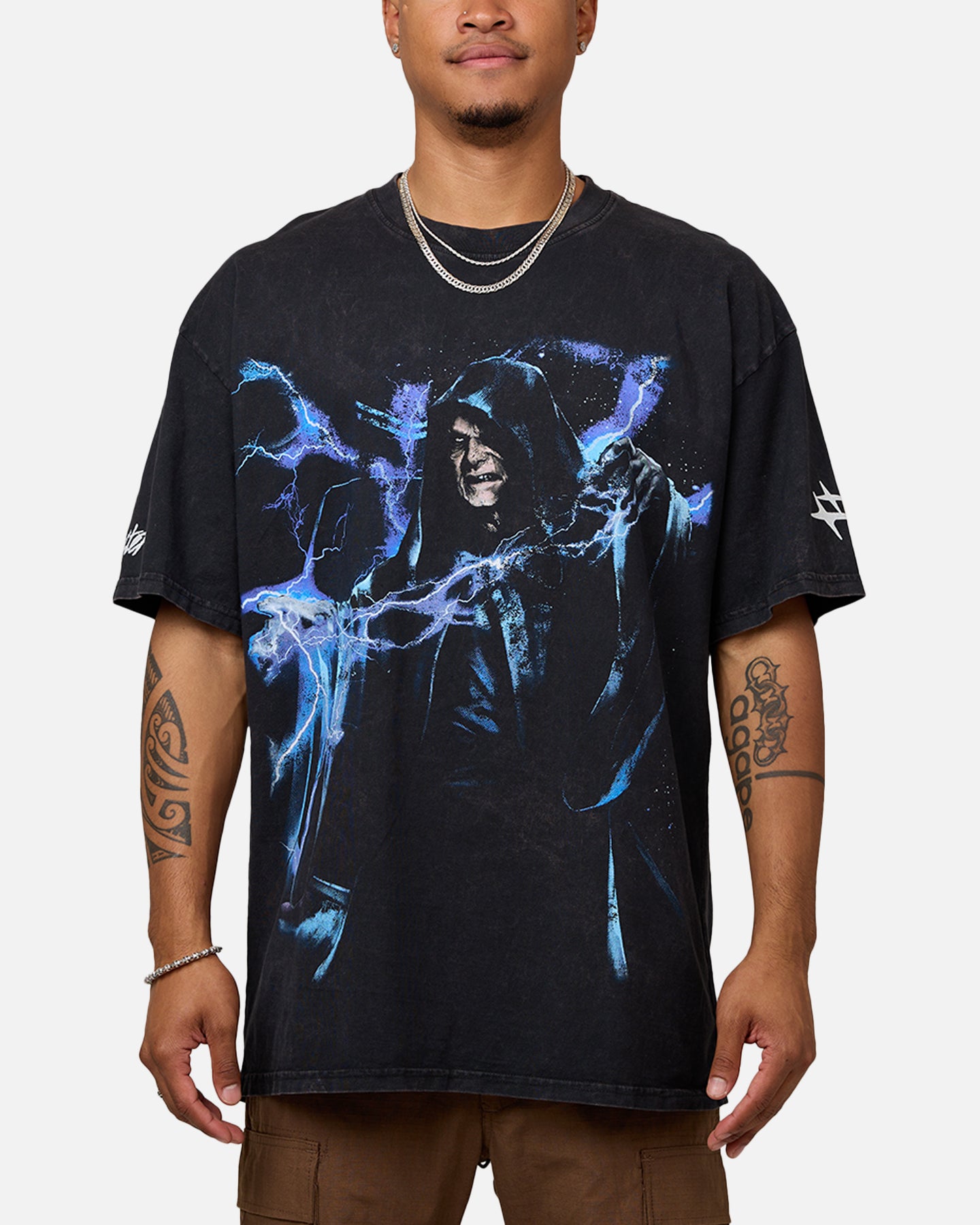 Image of Star Wars Darth Sidious T-Shirt Black Wash