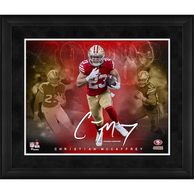 Christian McCaffrey  Framed 16" x 20" Stars of the Game Collage - Facsimile Signature