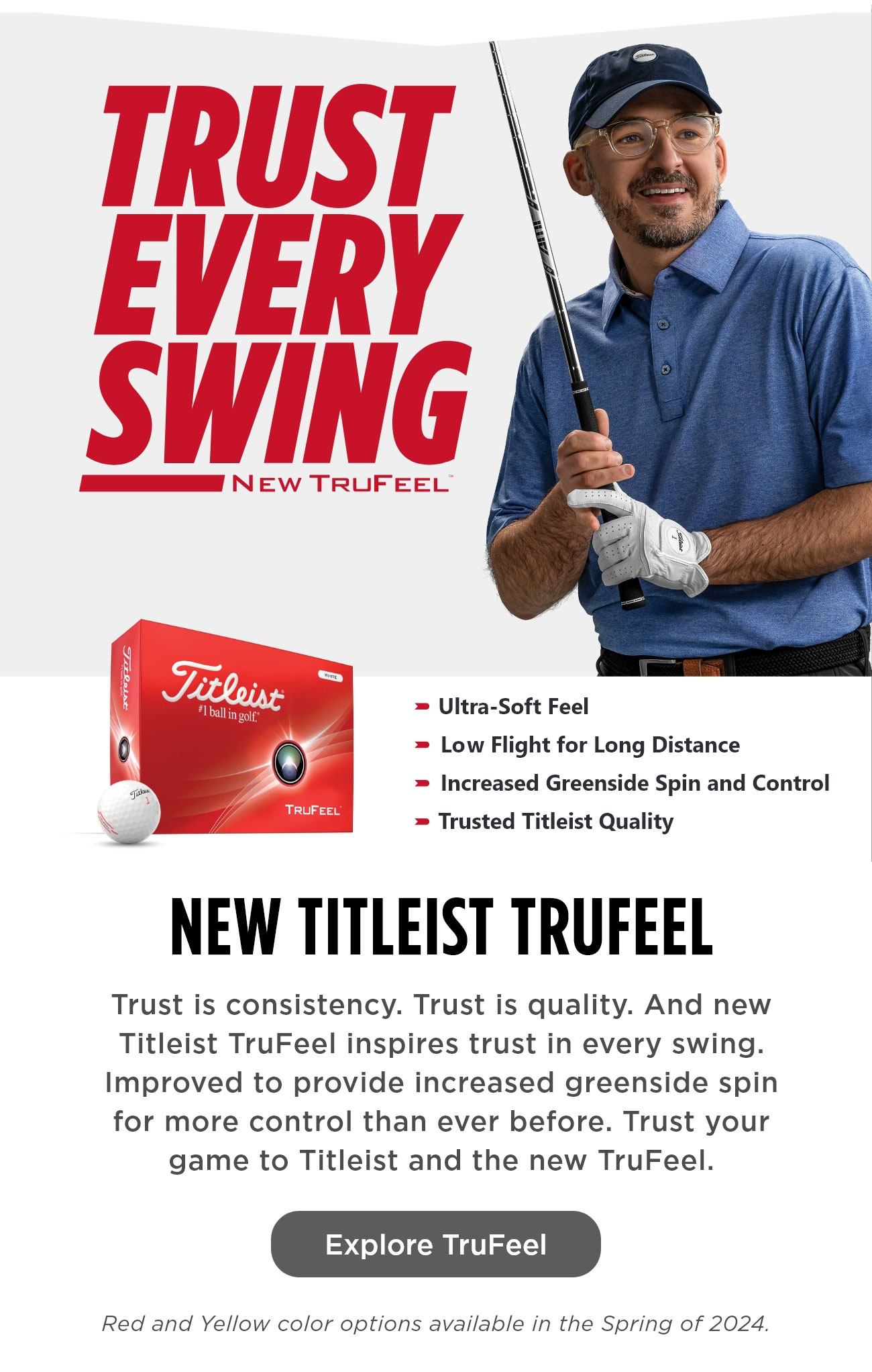 New Titleist TruFeel