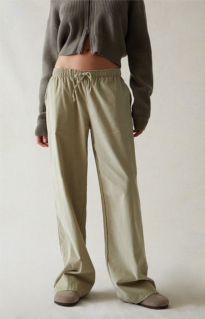 Image: Micro Corduroy Wide Leg Pants