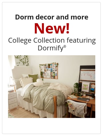 Dorm decor and more New! College Collection featuring Dormify®