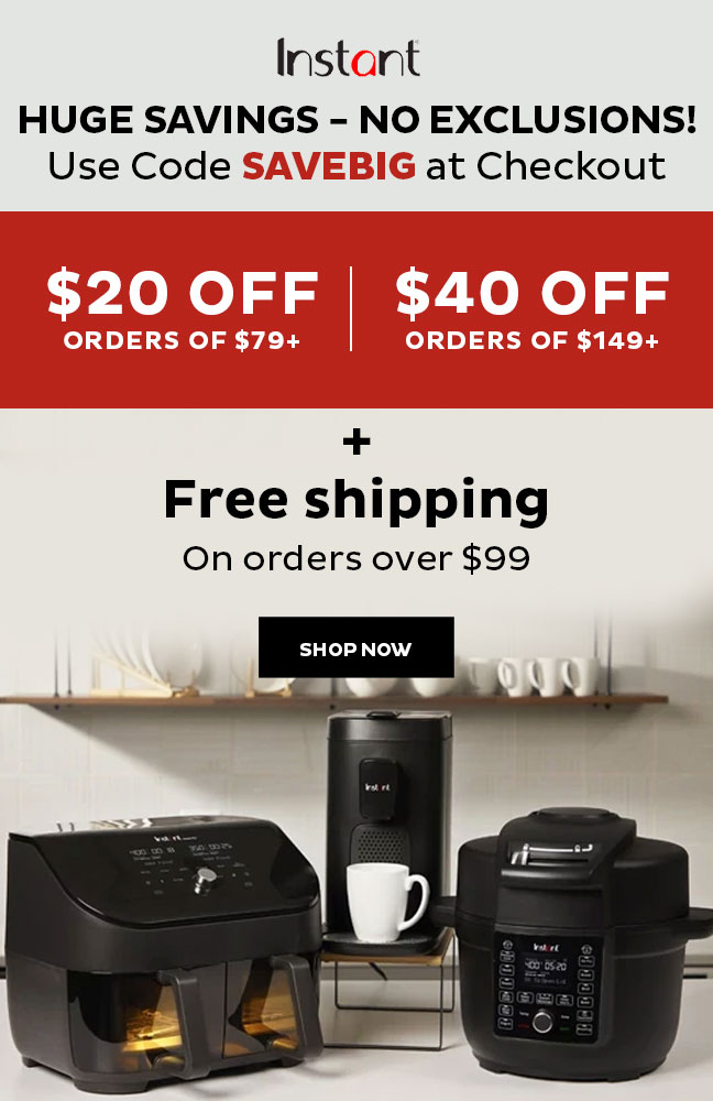 $40 OFF orders $149+! $20 Off ORders $79+!