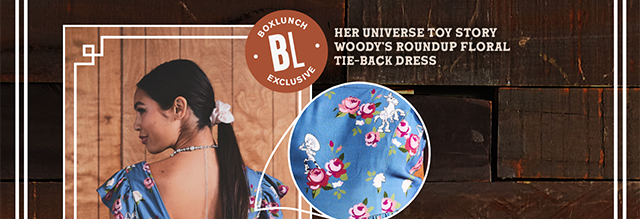 Her Universe Toy Story Woody's Roundup Floral Tie-Back Dress