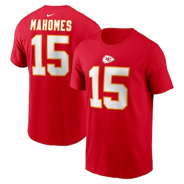  Nike Patrick Mahomes Red  Player Name & Number T-Shirt