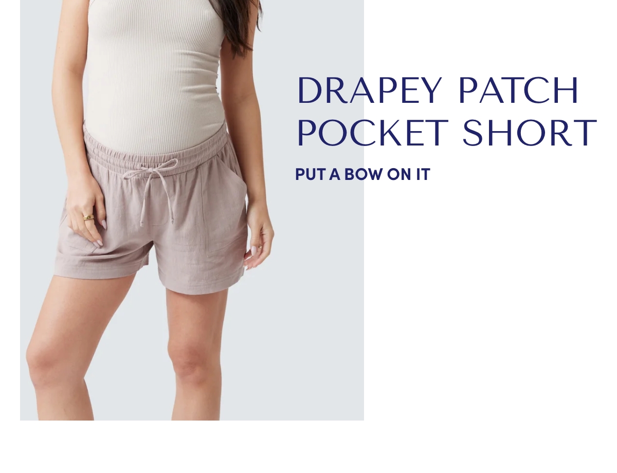 Drapey Patch Pocket Short