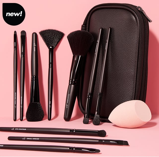 full face & eye makeup brush set