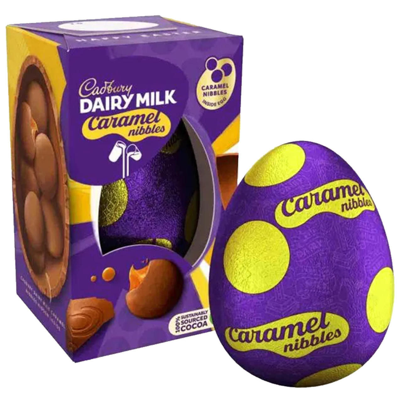 Image of Cadbury Caramel Nibbles Small Egg - 3.38oz (96g)