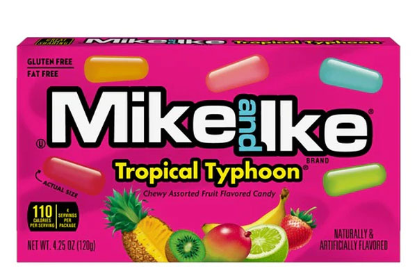 132516 - Mike and Ike Tropical Typhoon Candy 4.25-Ounce Packs: 12-Piece Box