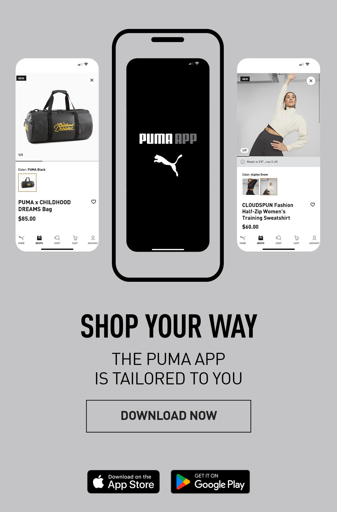 SHOP YOUR WAY | THE PUMA APP IS TAILORED TO YOU | DOWNLOAD NOW