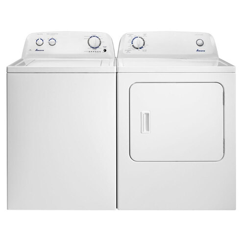 Amana 27” 3.5 CuFt Top Load Washer and 6.5 CuFt Electric Dryer