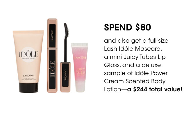 Spend $80 and also get a 3-piece gift set (a $244 total value)