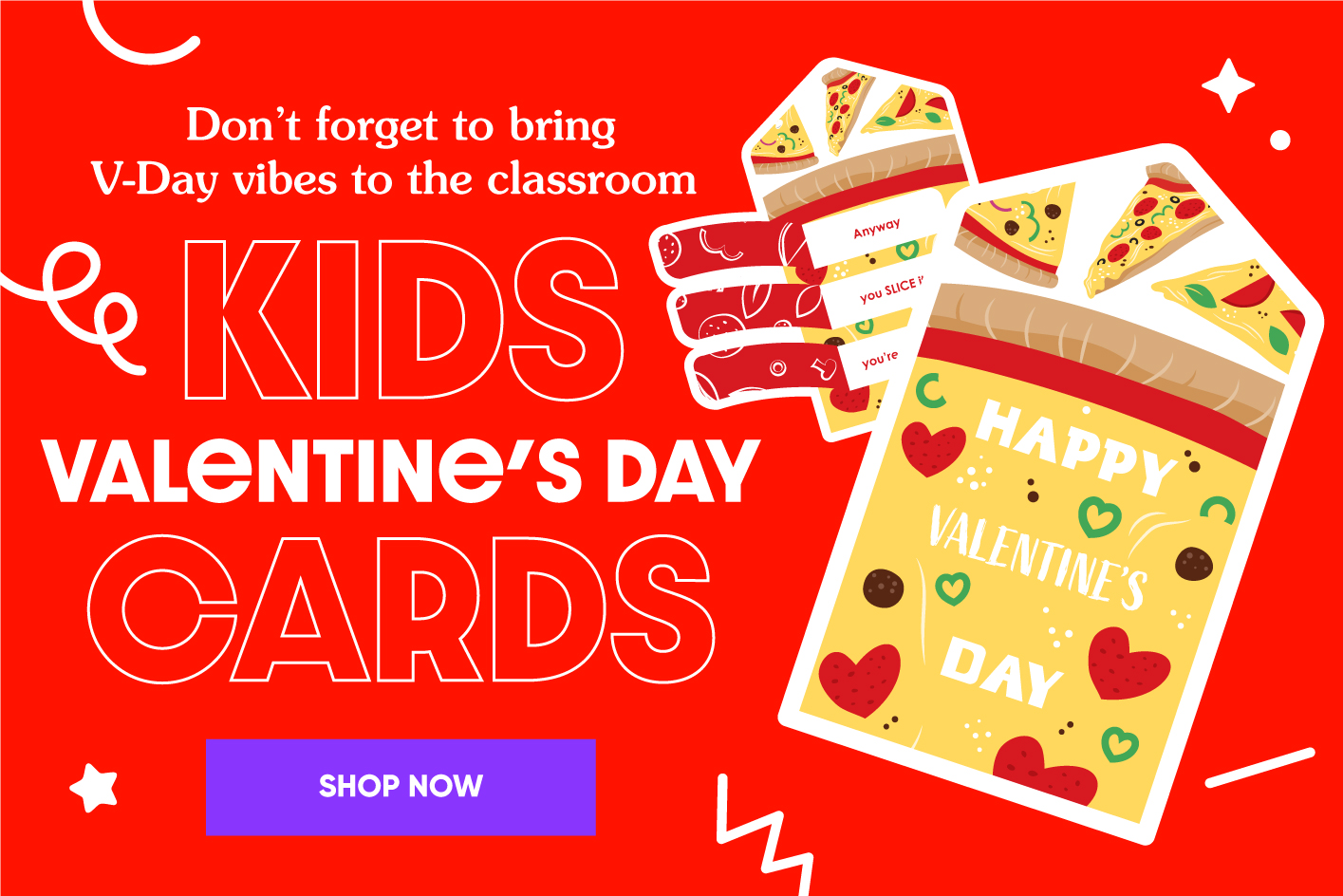 Kids Valentine's Day Exchange Cards