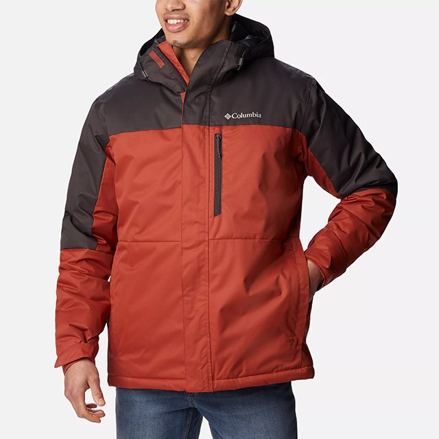 Man in a hikebound jacket