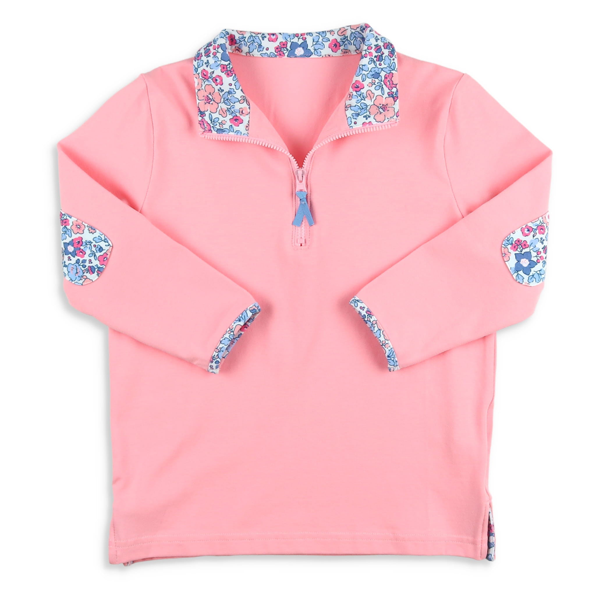 Image of Girls Quarter Zip - Pretty In Pink