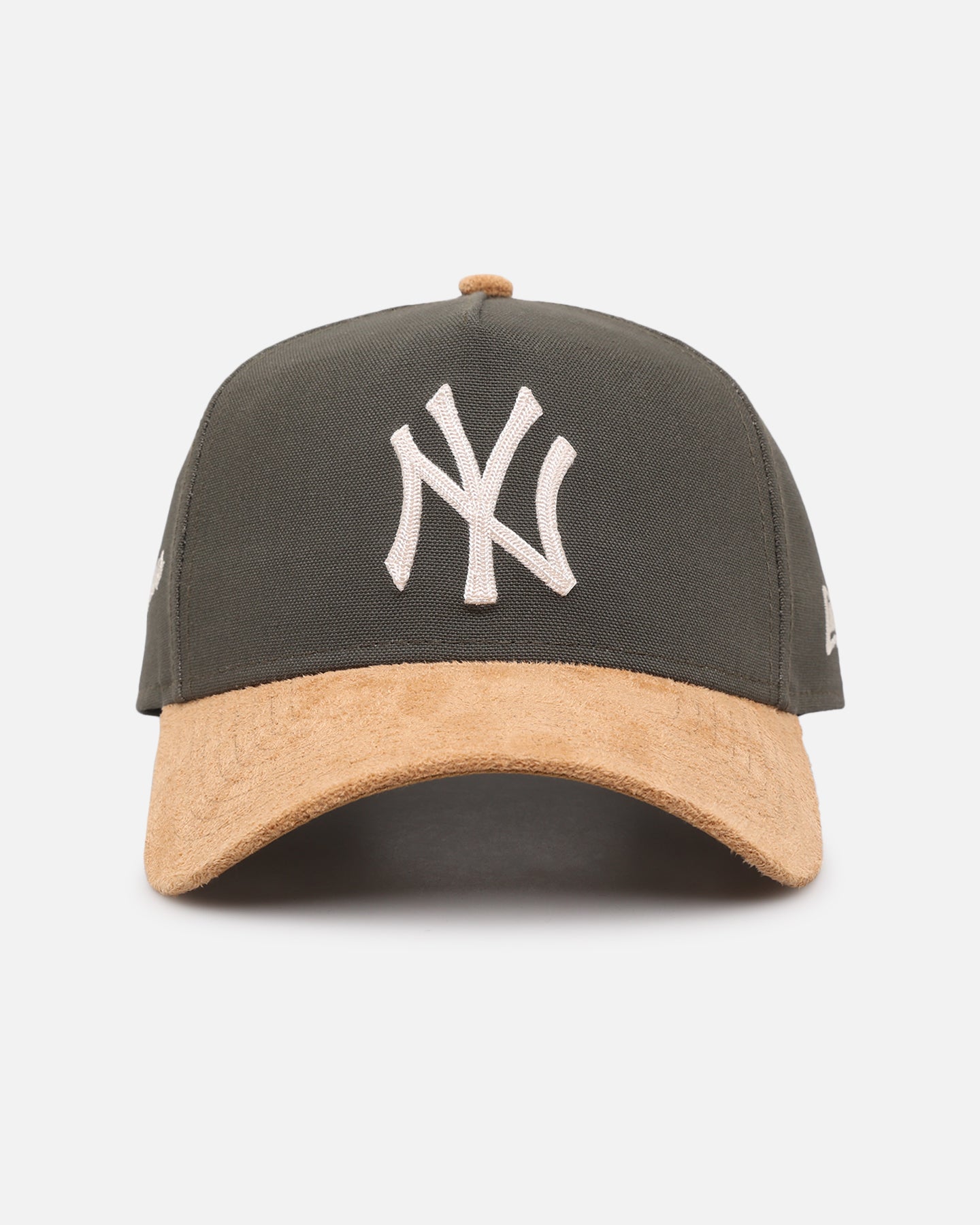 Image of New Era New York Yankees 'Moss Canvas Wheat' 9FORTY A-Frame Snapback Moss Canvas/Ivory