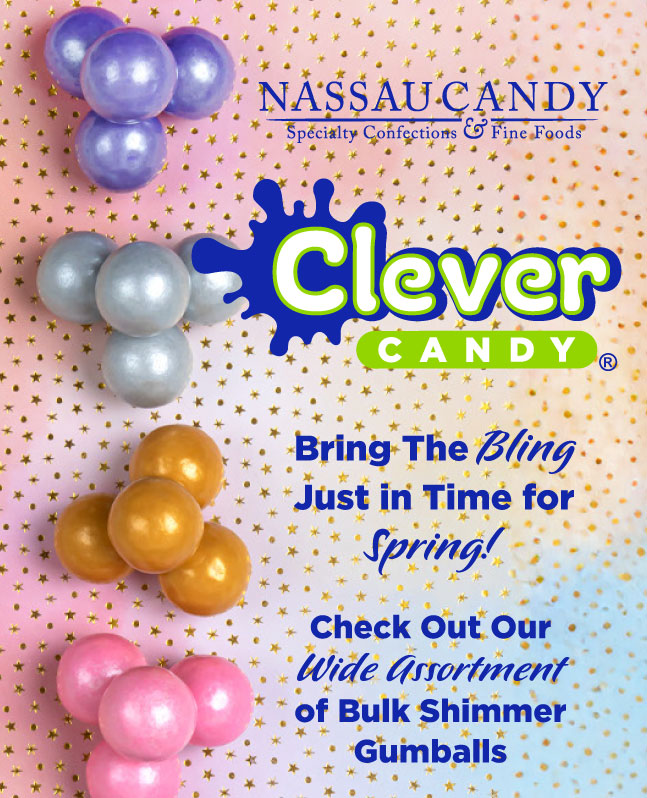 Nassau Candy Clever Candy Shimmer Gumballs