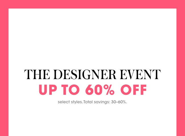 The Designer Event - up to 50% off