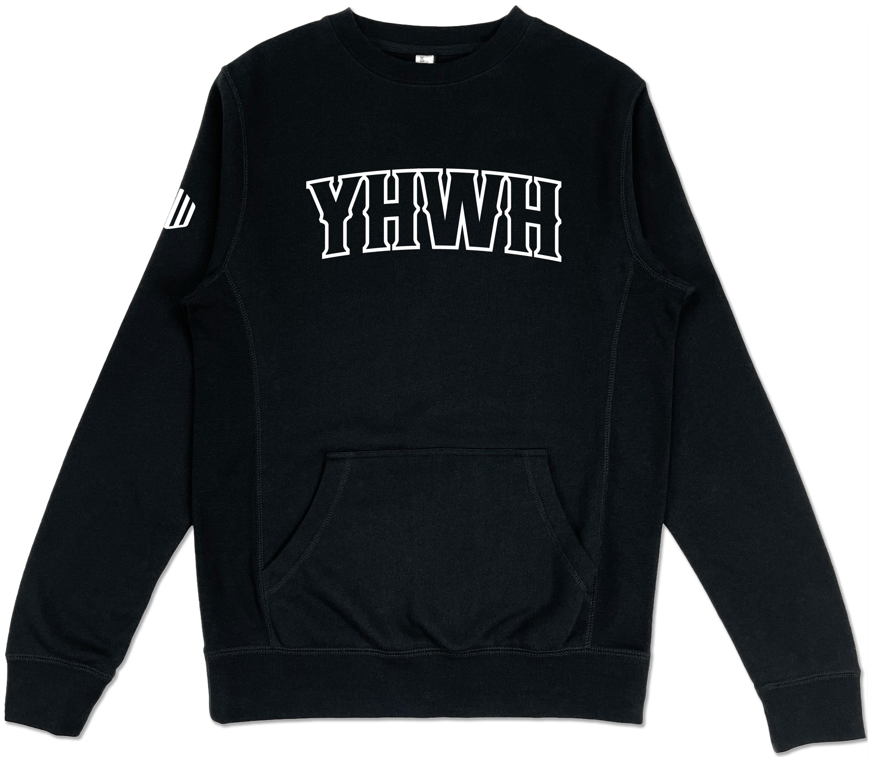 Image of YHWH Pocket Sweatshirt (Black & White)