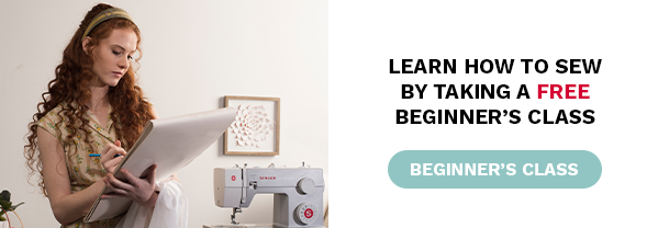 Learn how to sew by taking a free beginner's class